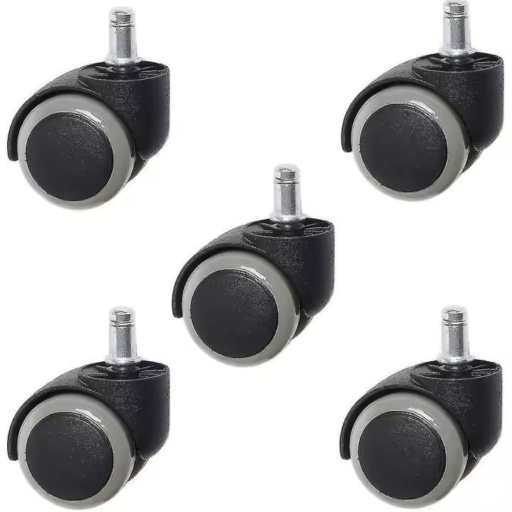 5 Pieces Casters, Silent Universal Office Chair Casters, Chair Casters Replacement, For Chair Caster - 1