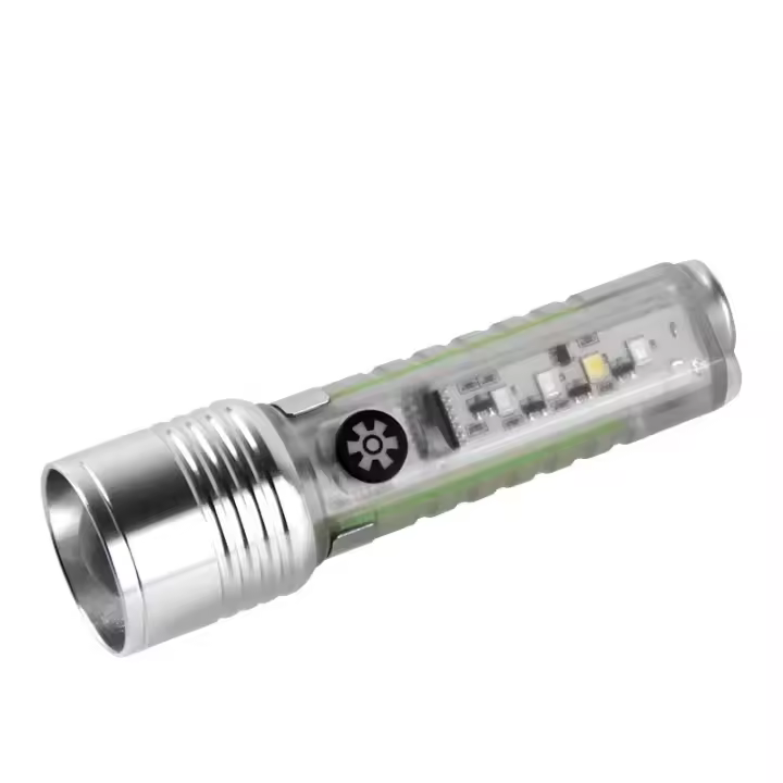 MiniLinterna De Cadena Multiusos Recargable Rápida Impermeable Con Luz Fluorescente Magnética Para Camping Y Defensa - 1