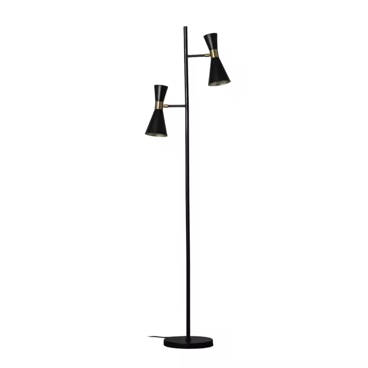 Ledkia Lámpara de Pie de Metal 2 Focos Jigger - 1
