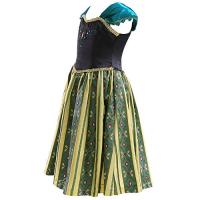 Vestido De Princesa Elsa De Halloween Para Niñas Disfraz De Reina De Hielo Anna Coronación Elegante Vestido De Fiesta Cumpleaños - details 2