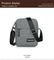 Bolso De Hombro De Nylon Para Hombre Color Sólido Bolso Cruzado Casual Y Moda Retro Estilo Europeo Y Americano - details 9