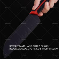 Cuchillo de cocinero profesional para cortar todo tipo de alimentos. Hoja con mango ergonómico de acetal - details 4
