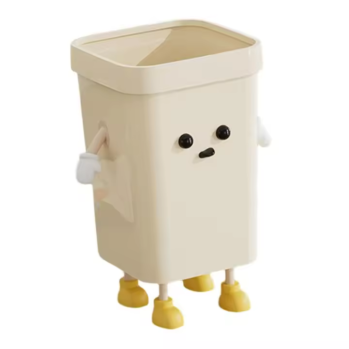 Bandeja Creativa Y Ligera Para Basura Interesante Y Bonita Recipiente De Basura Para El Hogar Baño Sobre La Mesa Sala De Estar Estilo Sin Tapa Material PP - 1