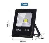 Lámpara De Inundación LED Con Sensor De Movimiento IP65 Impermeable 10W 30W 50W 220V Luz De Punto Exterior Al Aire Libre Reflector De Lámpara - details 5