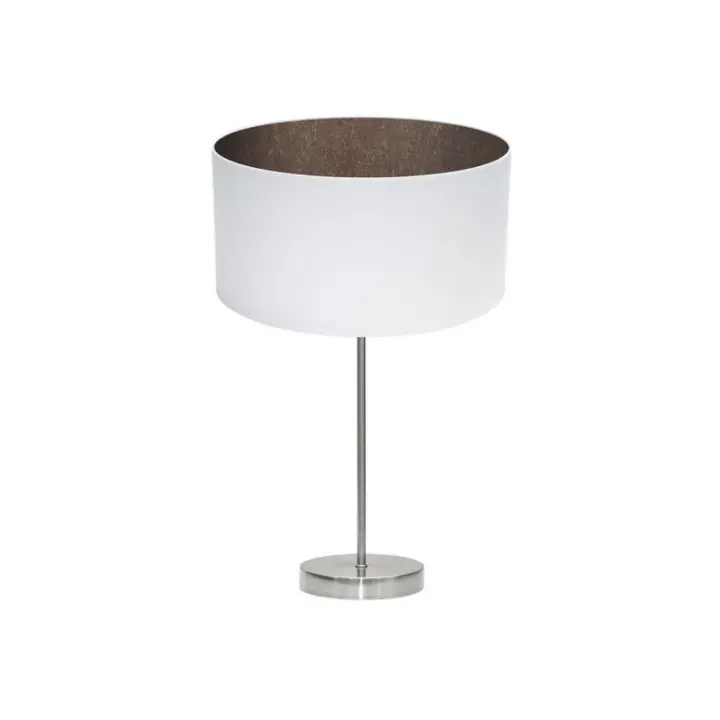 Fabrilamp - Sobremesa Tatiana 1xe27 Niquel/blanco-oxido 63x30x30 Cm - 1