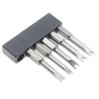 Juego De 5 Piezas De Bits De Destornillador Magnético U-Electrico Tamaño 50mm Punta U4 U5 U6 U7 U8 S2 Acero Magnético Con Manija Hexagonal De 1/4 Pulgada - details 0