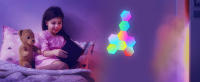 Luz LED RGB Bluetooth Hexagonal Para Dormitorio Y Juego De Computadora Control Remoto APP Luz Nocturna Multicolor Para Habitación De Niños - details 7