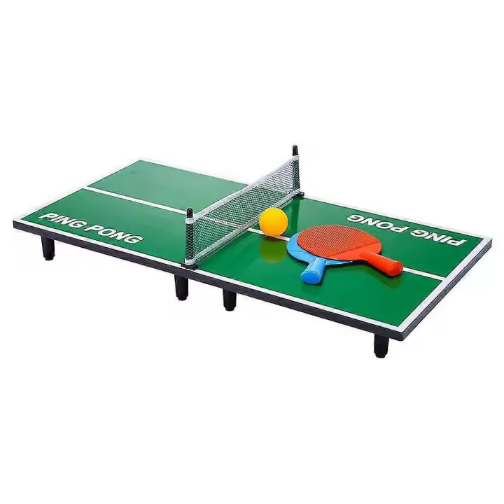 Mesa de ping pong pequeña y plegable para niños, Mesa de ping pong portátil - 1