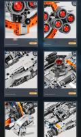 Set De Juguetes De Construcción REOBRIX 1020PCS Space Series Starfighter Interstellar Warship Model Para Niños Mayor De 6 Años Regalo Ideal Para Boys - details 10