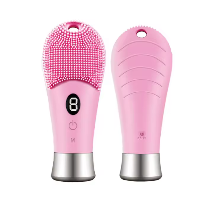 Limpieza Facial Eléctrica Ultrasonda 9 Velocidades Silicona Recargable Escobilla De Rostro Con Vibration Alta Frecuencia Limpiadora De Piel - 1