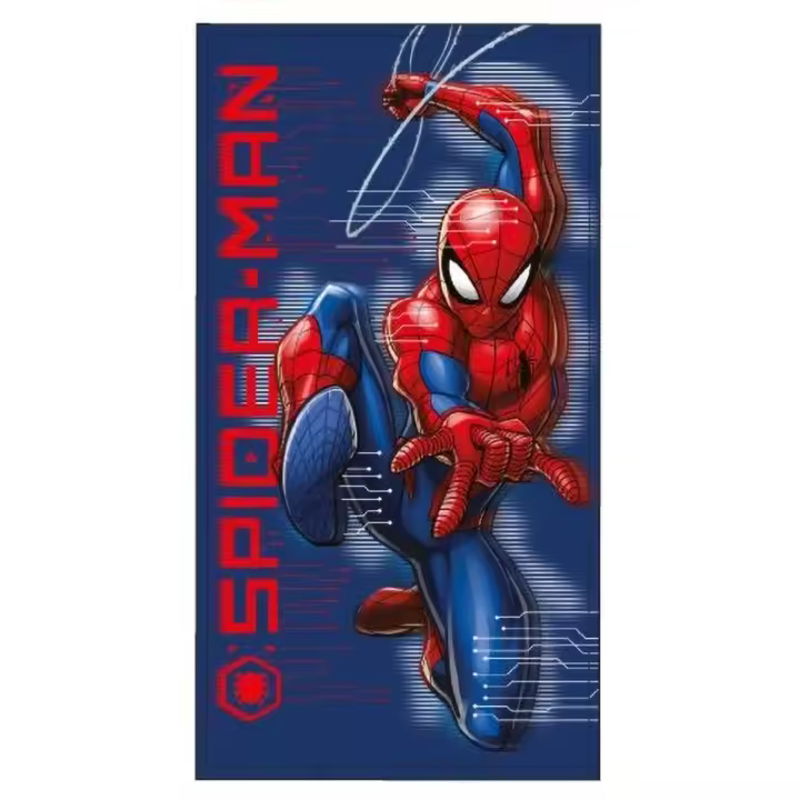 Toalla Playa Piscina infantil Spiderman Marvel Oficial 70x140cm de microfibra para niños - 1
