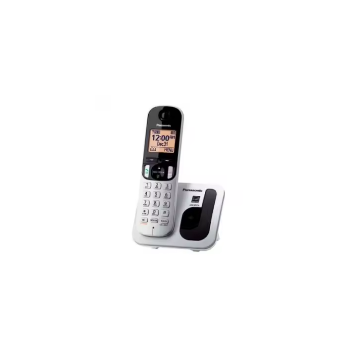 Teléfono PANASONIC KXTGC210SPS Gris Metal - 1