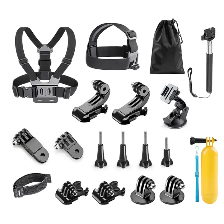 Kit De Accesorios Para Cámara De Acción Compatible Con Gopro Hero 12 11 10 9 8 7 6 5 4 Sesión de Montaje Máximo YI 4K SJCAM EKEN Osmo AKASO APEMAN - 1