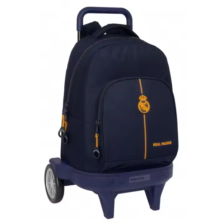 Mochila Grande con Ruedas Compact Evol. Ext. Real Madrid 2ª Equipación 24/25 - Marca Safta - 1