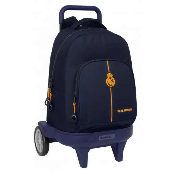 Mochila Grande con Ruedas Compact Evol. Ext. Real Madrid 2ª Equipación 24/25 - Marca Safta - 1