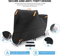 Cubierta De Motocicleta Impermeable Para Todas Las Estaciones Protección UV Y Antipolvo Tejido Resistente Al Desgaste Cubierta De Motocicleta 210D Para Exterior E Interior - details 2