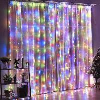 Luces De Cadena LED Para Cortina Decoración De Fiesta Navidad Boda En Casa Luces Faeiras Para Dormitorio Regalo Año Nuevo - details 10
