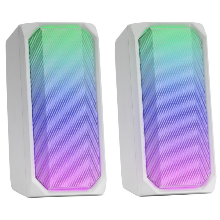 Mars gaming msrgb speakers 2.0 bluetooth rgb white