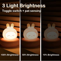 Lámpara De Noche Animal Bonita Para Bebé Recargable Por USB Con 3 Niveles De Iluminación Ajustable Para Amamantamiento Y Dormitorio - details 4