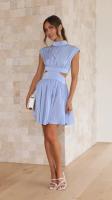 Vestido Largo Maxi De Verano Para Mujer Estilo Casual Elegante Sin Mangas Sin Espalda Color Sólido Personalizado - details 26