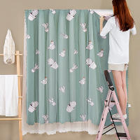 Cortinas Adhesivas De Encaje Negro Con Estampado 1 Pieza Instalación Fácil Sin Agujeros Adecuadas Para Dormitorio Y Sala De Estar - details 16