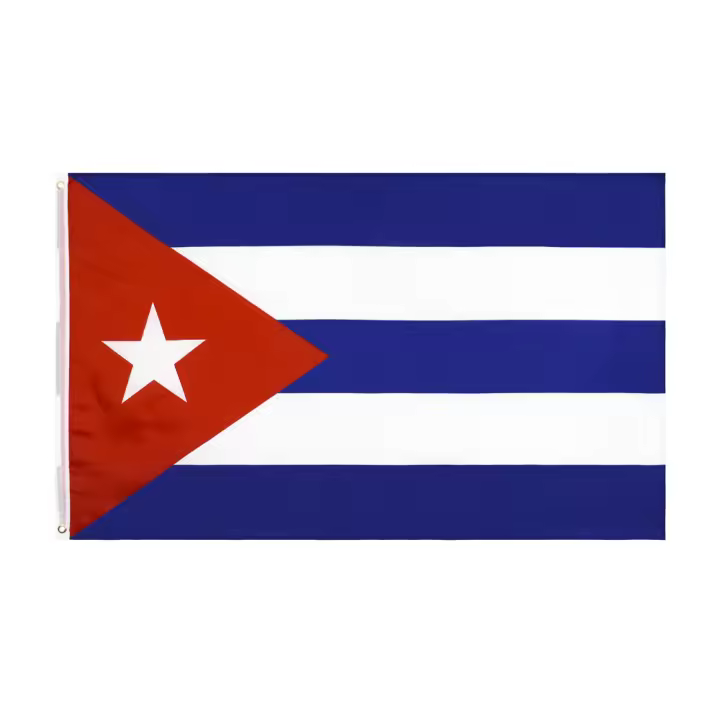 Bandeera De Cuba De 90x150 CM Para Decoración Material Poliéster Estilo Colgante Personalizable Sin Químicos Originales De China - 1