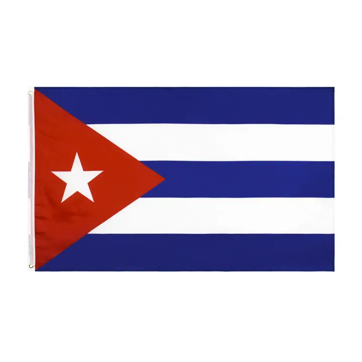 Bandeera De Cuba De 90x150 CM Para Decoración Material Poliéster Estilo Colgante Personalizable Sin Químicos Originales De China - 1