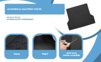 Banner - Alfombrillas maletero coche de Goma Universales negro  140 x 110 cm