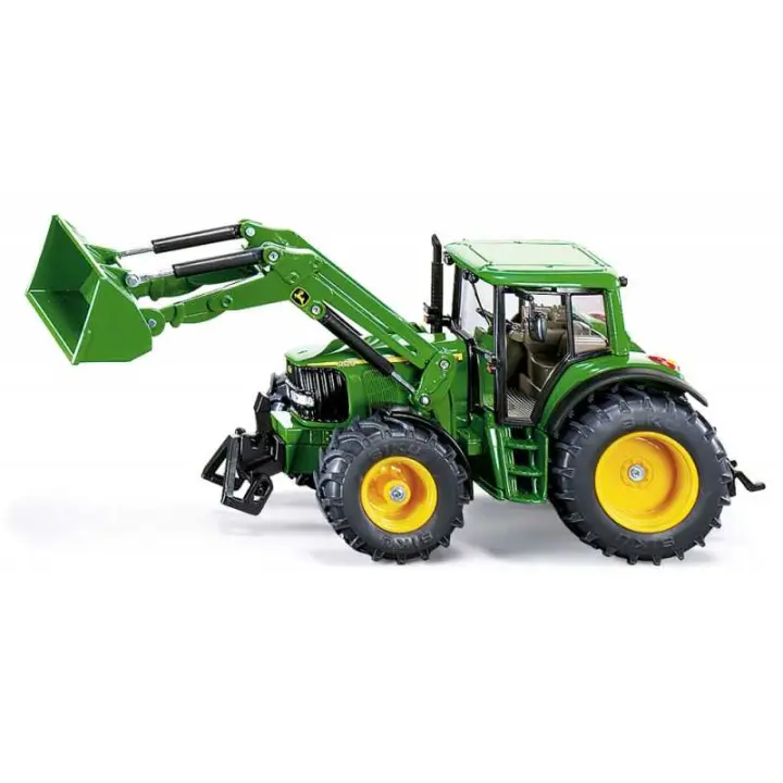 Siku Tractor John Deere con Pala para Correpasillos - Juguete Infantil Divertido y Seguro - 1