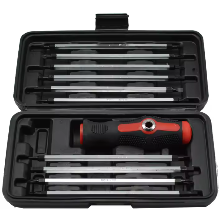 DESTORNILLADORES CON MANGO INTERCAMBIABLE ALLEN,TORX,ESTRELLA,PLANOS EN ESTUCHE - 1