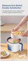 Cocina Eléctrica Doble Capa Para Arroz Y Verduras Con Control Inteligente Antiadherente 220V Para El Hogar Con Enchufe EU - details 0
