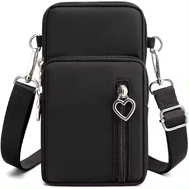 ShopINess Mini Bolso Messenger para Mujer con Porta Móvil y Correa Ajustable - 1