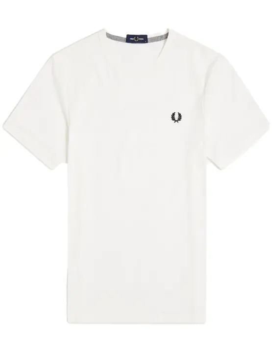 Camiseta Fred Perry de cuello redondo Blanco - 1