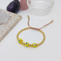 Pulseras De Ojos Turcos Múltiples Colores Para Mujer Con Cuentas Plateadas Doradas Accesorios De Moda Bohemia Geométricas - details 5