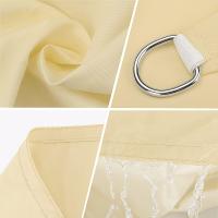 Vela De Sombra Cuadrada 5x5m, Cobertizo De Jardín 95% Bloque UV Protector Solar Toldo Tela De Sombra Impermeable Durable para Patio Al Aire Libre Jardín Patio Trasero Camping Piscina - Crema - details 3