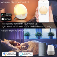 Reloj De Alarma Inteligente MOES WiFi Con Luz De Despertar Y 7 Colores Compatible Con Alexa Y Google Home Función De Atardecer/Alba - details 5