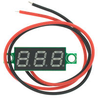 5PCS Mini Voltímetro Digital 2.5V-40V Con 2 O 3 Cables Medidor De Tensión Rojo/Azul/Negro/Azul Oscuro Verde Tester De Voltaje - details 1