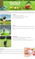 30Pcs Pack Pelotas De Golf De Plástico PE Juguete Para Practica En Casa Pelotas De Golf Para Principiantes - details 0