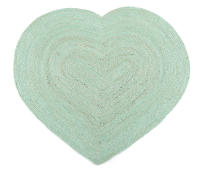 Alfombra de Yute en Forma de Corazón Aqua 45X55CM- Parentesi Quadra - details 0