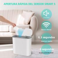 Basurero Automático Para Baño Y Cocina Con Sensor De Movimiento Y Cubierta Resistente Al Agua Canasto Delgado Para Dormitorio - details 16
