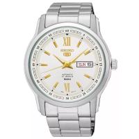 reloj automático hombre Seiko 5 SNKP15K1 42,3mm 50m WR 7S26 correa de acero - details 1
