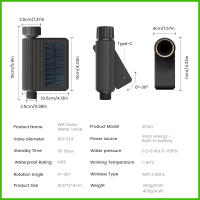 Sistema De Riego Automático Tuya Jardín Inteligente Con Timer Solar Y Valvula Para Alexa Google Home IP65 Drip Irrigation - details 2