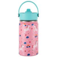 Botella de Agua de Maple inoxidable de 350ml para niños (20 Diseños) mantiene El Frío y el color-Reutilizable térmico | Libre de BPA | Mantiene 24H frío/Caliente 12H | Thermo & Hermético-Prueba de Fugas de Doble comparación (TK350 1099 F6 D7) - details 4