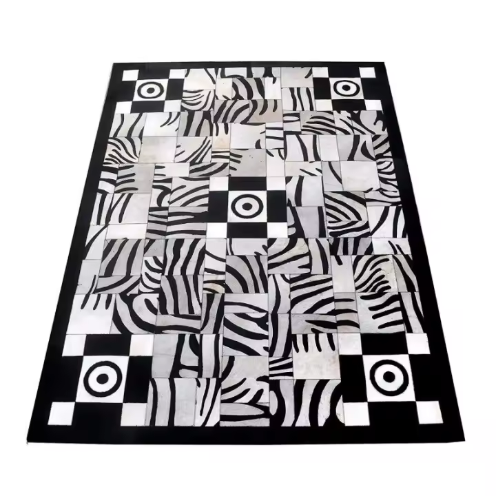 Alfombra piel de toro natural 170x240 cm - Zerimar. - 1