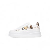 Zapatillas Sneakers mujer blancas diseño de leopardo animal print lhd-115 zapatillas con plataforma diseño LOVE moda otoño invierno - details 2