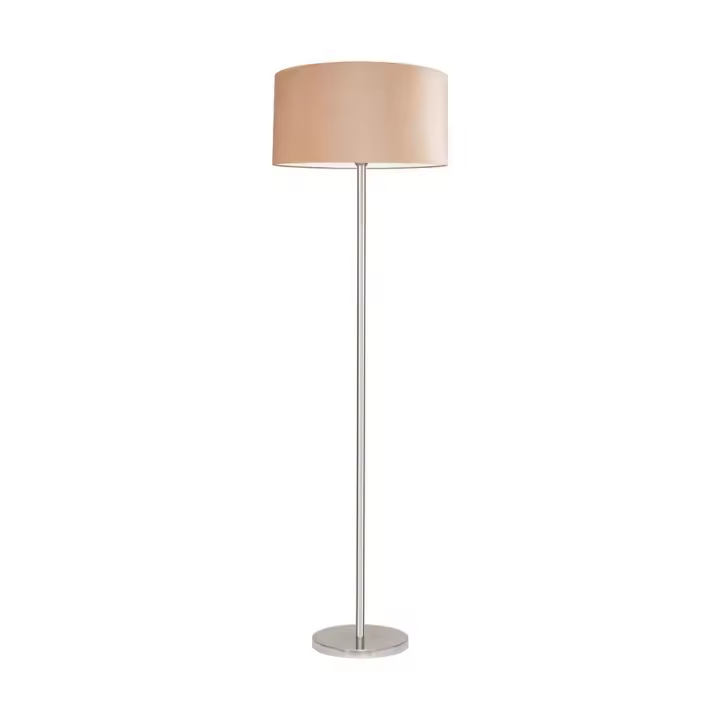 Lámpara de Pie Schelda, Metal, Beige, 50x50x166 cm - 1