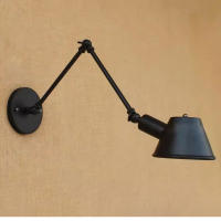 Lámpara De Pared Clásica Tradicional De Hierro Con Brazo Largo Para Iluminación Moderna Art Déco En Interiores Perfecta Para Lectura En Cocina Comedor Dormitorio Foyer Estudio - details 1