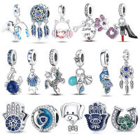 Encantos Originales De Plata 925 Con Mariposas Libélulas Abejas Leones Cuentas De Zirconia Para Joyería DIY Regalos De Cumpleaños - details 0