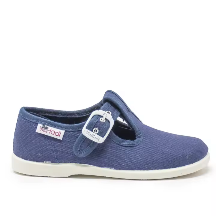 Zapatillas de lona niña VULLADI 1200-051 SANDALIA CERRADA, PIQUE MARINO 4169 XLV - 1