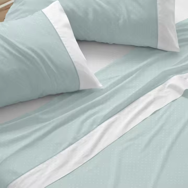Burrito Blanco Juego Sábanas 50% Algodón Modelo 238 Cama 150. - 1